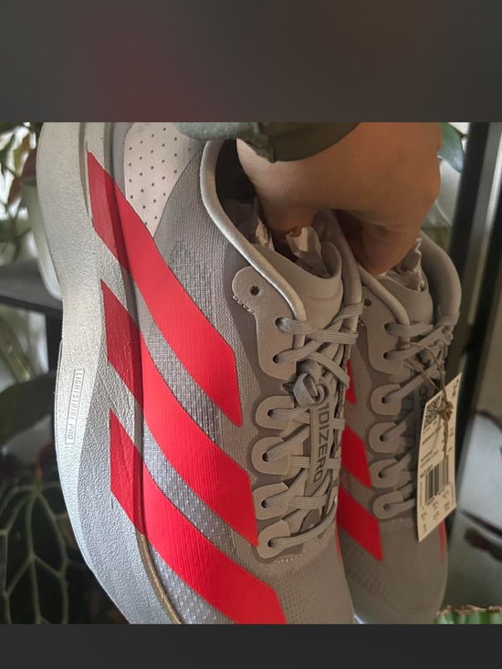 adidas Other - adidas Men’s Athletic Shoes - Gray with Red Stripes
